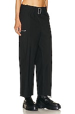 JOHN ELLIOTT Belted Pant in Black, view 2, click to view large image.