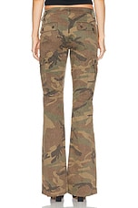 JOHN ELLIOTT Riley Low Rise Utility Boot Pant in Camo, view 3, click to view large image.