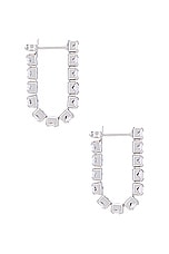 Jordan Road Jewelry Natalie Earrings in 18k Rhodium Plated Brass, view 2, click to view large image.