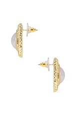 Jordan Road Perla Earrings in 14k Gold Plated Brass, view 2, click to view large image.