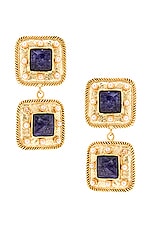 Jordan Road Jewelry Marbella Earrings in 18k Gold Plated Brass, view 1, click to view large image.