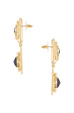 Jordan Road Jewelry Marbella Earrings in 18k Gold Plated Brass, view 2, click to view large image.
