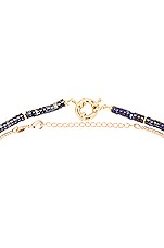 Jordan Road Jewelry Paradis 1 Stack Necklace in 18k Gold Plated Brass & Lapis, view 3, click to view large image.
