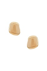 Jordan Road Jewelry Organic Rectangle Earrings in 18k Gold Filled, view 1, click to view large image.