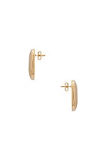 Jordan Road Jewelry Organic Rectangle Earrings in 18k Gold Filled, view 2, click to view large image.