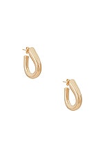 Jordan Road Jewelry Tear Drop Hoop Earrings in 18k Gold Filled, view 1, click to view large image.