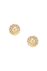 Jordan Road Jewelry Coco Earrings in Gold, view 1, click to view large image.
