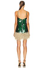 Johanna Ortiz Sequin Mini Dress in Forest, view 3, click to view large image.