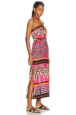 Johanna Ortiz Unexpected Symbolism Ankle Dress in Serengeti Pink, view 3, click to view large image.
