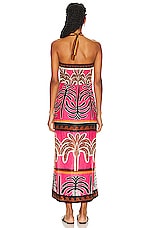 Johanna Ortiz Unexpected Symbolism Ankle Dress in Serengeti Pink, view 4, click to view large image.