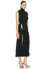 Johanna Ortiz Feminine Forces Ankle Dress in Black, view 2, click to view large image.