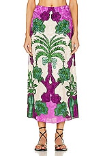 【関税送料込み】 Johanna Ortiz ロングスカート Johanna Ortiz スカート - Palms Orchid & Ecru | FWRD