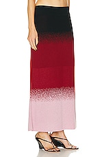 Johanna Ortiz Color Scapes Midi Skirt in Black, Lilac, & Red, view 2, click to view large image.