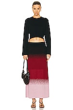 Johanna Ortiz Color Scapes Midi Skirt in Black, Lilac, & Red, view 4, click to view large image.