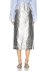 Johanna Ortiz Epic Statement Ankle Skirt in Silver, view 3, click to view large image.