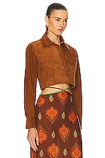 Johanna Ortiz Amazonic Andes Shirt in Camel, view 2, click to view large image.