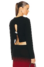 Johanna Ortiz Degrade Stitching Top in Black, view 1, click to view large image.