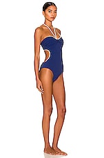 Johanna Ortiz Barrier Reef One Piece Swimsuit in Mykonos Blue, view 2, click to view large image.