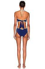 Johanna Ortiz Barrier Reef One Piece Swimsuit in Mykonos Blue, view 3, click to view large image.