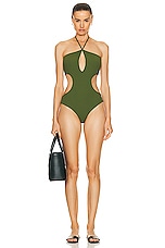 Johanna Ortiz Mawingu Onepiece Swimsuit in Military, view 4, click to view large image.