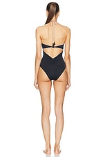 Johanna Ortiz Ashaninka One Piece Swimsuit in Black & Nude, view 3, click to view large image.