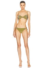 Johanna Ortiz Iquitos Bikini Bottom in Rainforest Green, view 4, click to view large image.