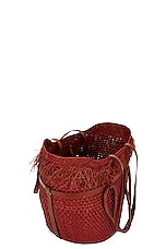 Johanna Ortiz Tropical Enclave Beach Bag in Brown Sienna, view 5, click to view large image.
