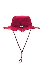 JACQUEMUS Le Bob Artichaut in Dark Red, view 2, click to view large image.