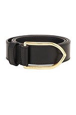 JACQUEMUS La Ceinture Bambino in Black & Silver, view 3, click to view large image.