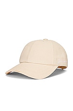 JACQUEMUS La Casquette in Off White, view 2, click to view large image.