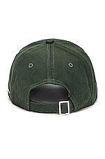 JACQUEMUS La Casquette Jacquemus in Dark Green, view 3, click to view large image.