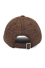 JACQUEMUS La Casquette Jacquemus in Dark Brown, view 2, click to view large image.