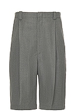 JACQUEMUS Le Bermuda Salti in Grey, view 1, click to view large image.