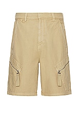 JACQUEMUS Le Short Marrone in Beige, view 1, click to view large image.