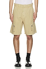 JACQUEMUS Le Short Marrone in Beige, view 4, click to view large image.