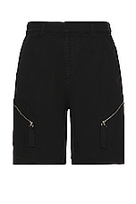 JACQUEMUS Le Short Marrone in Black, view 1, click to view large image.