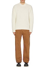 JACQUEMUS Le De-nimes Suno in in Camel & Beige, view 5, click to view large image.