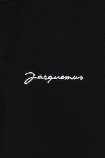 JACQUEMUS Le Sweatshirt Brode in Black, view 3, click to view large image.
