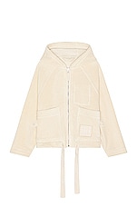 JACQUEMUS Le Blouson Banho in Off White, view 1, click to view large image.