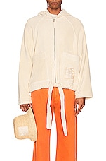 JACQUEMUS Le Blouson Banho in Off White, view 4, click to view large image.