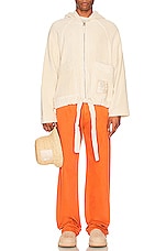 JACQUEMUS Le Blouson Banho in Off White, view 5, click to view large image.
