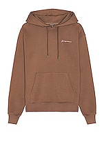 JACQUEMUS Le Sweatshirt Brode in Brown, view 1, click to view large image.