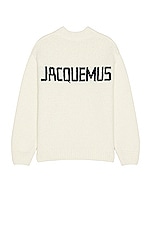 JACQUEMUS La Maille Pavane in Off White, view 1, click to view large image.