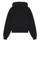 JACQUEMUS Le Hoodie Zip Gros Grain in Black, view 2, click to view large image.