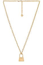 JACQUEMUS Le Collier Chiquito in Light Gold, view 1, click to view large image.