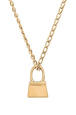 JACQUEMUS Le Collier Chiquito in Light Gold, view 2, click to view large image.