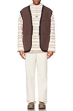 JACQUEMUS Le Gilet Pino in Brown, view 4, click to view large image.