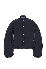 JACQUEMUS Le Bomber Croissant in Dark Navy, view 1, click to view large image.
