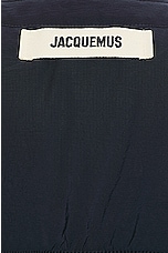 JACQUEMUS Le Bomber Croissant in Dark Navy, view 4, click to view large image.