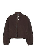 JACQUEMUS Le Blouson Trivela in Dark Brown | FWRD